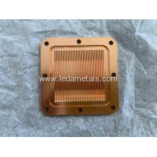 Custom High Density Skiving Copper Fin CNC Radiator